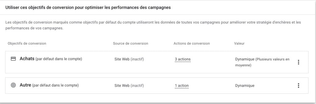 Tuto Google Ads - Campagne performance max choisir objectif de conversion