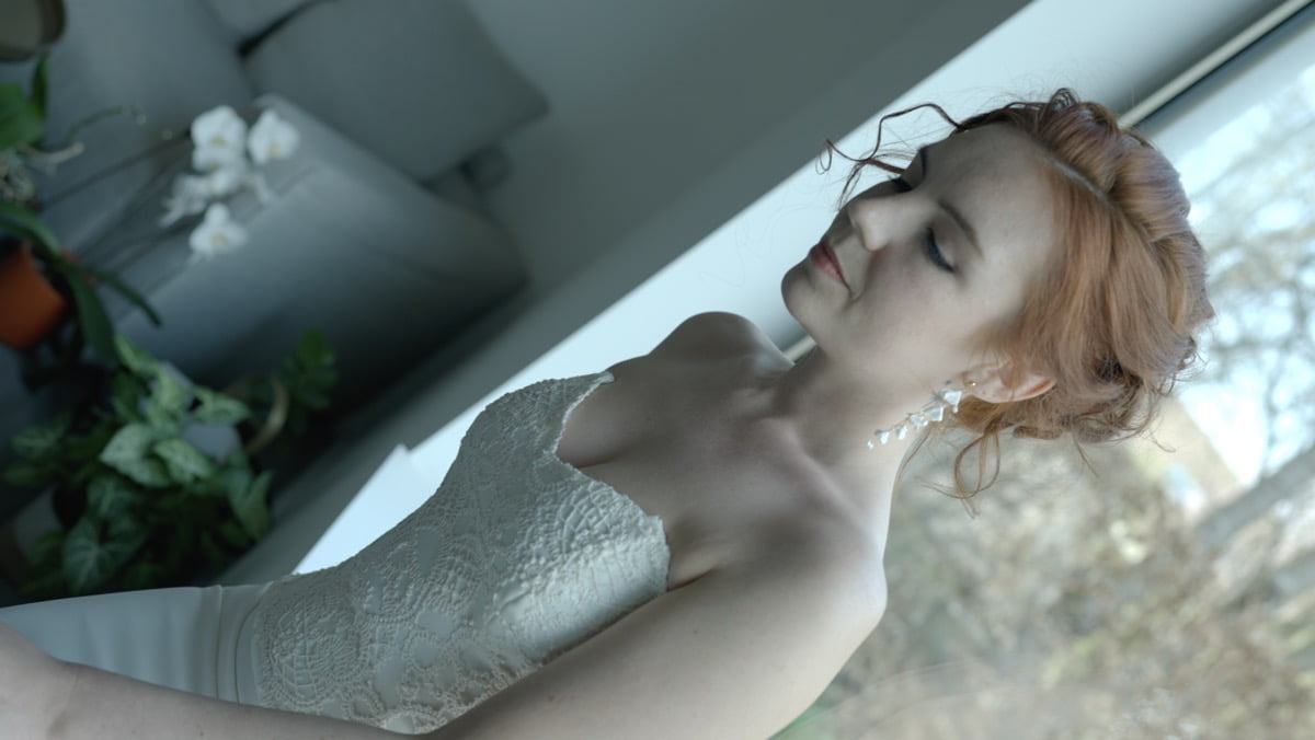 shooting robes de mariée de Caroline Bourguignon @vinci_make_up__